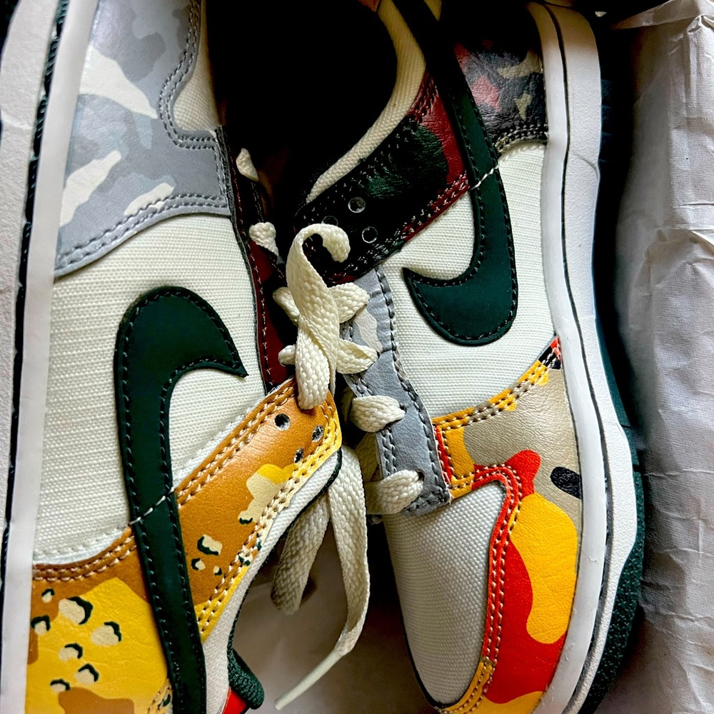PS camo dunks size 11 c brand new never worn